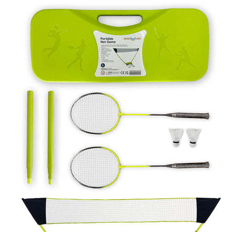 |Sweatbandcom2PlayerPortable Junior Badminton Set|