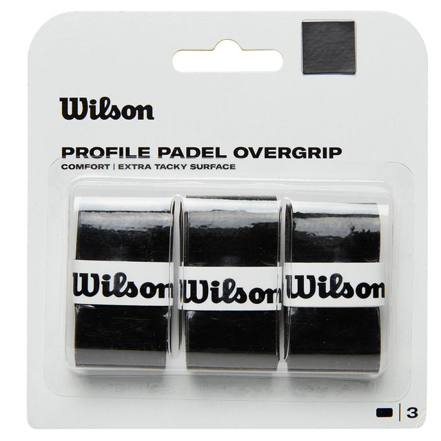 |WilsonProfileBlisterackof3BlackPadelRackeOvergrip|