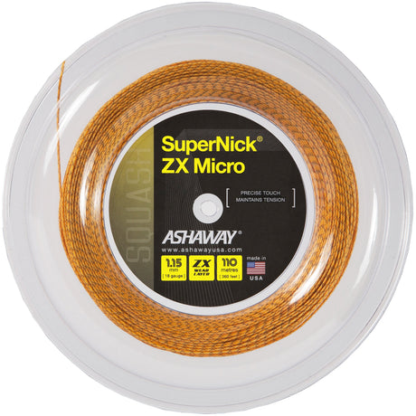 |Ashaway SuperNick ZX Micro Squash String - 110m Reel 2018|