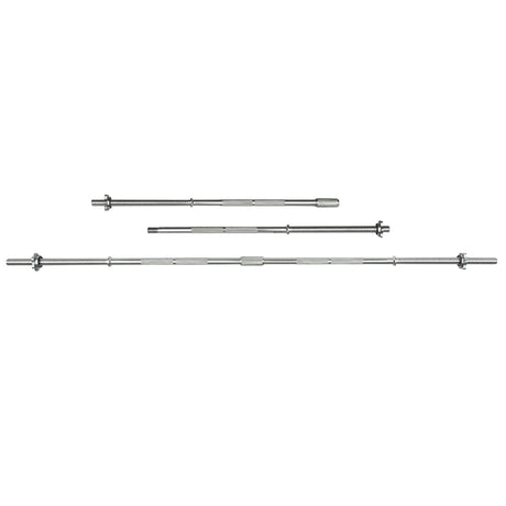 |Viavito 5ft Standard Chrome Barbell Bar with Spinlock Collars |