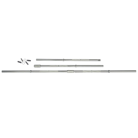 |Viavito 5ft Standard Chrome Barbell Bar with Spring Collars|